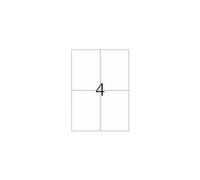 Special - Papier - mat - auto-adhésif permanent - rouge - A6 (105 x 148 mm) 400 étiquette(s) (100 feuille(s) x 4) étiquettes