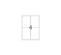Herma Étiquettes 10019 – Papier mat blanc auto-adhésif repositionnable 99,1x139 mm 100 (25x4)