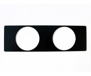 Special Parts Fente Radio Support Universel pour Instrument de Enhalter Porte-Afficheur Support pour 2 Instruments Supplémentaires VDO Turbo Din Bandeau Radio Cadre Revêtement MP3 Dab