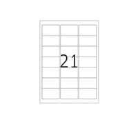 Herma 4113 Étiquettes en plastique 63,5 x 38,1 A4 LaserCopy Argenté