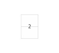 Special - Polyéthylène (PE) - mat - auto-adhésif - blanc - 210 x 148 mm 20 étiquette(s) (10 feuille(s) x 2 étiquettes pelliculées