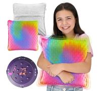 Special Supplies Oreiller vibrant activé par la pression sensorielle pour enfants et adultes, housse souple en peluche Minky de 30,5 cm, stimulation thérapeutique texturée, 3 modes de vibration