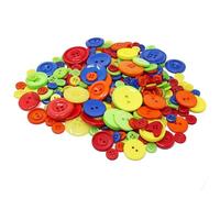 Special Touches Sachet de 100 g de boutons en acrylique et résine pour loisirs créatifs, Plastique, couleurs primaires, 7-20mm