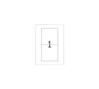 Herma Jaquette pour étuis CD 5033 Slimbox 121 x 242 A4 Blanc