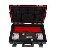 Specialist+ Kit d'outils pour cloison sèche | x2 espaceurs (50 cm), x2 aimants en plâtre Fast Install, x1 pilote de fiche marteau, foret SDS+ & QUATTRO | Montage rapide | Convient pour Knauf D-112