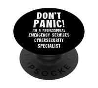 Spécialiste de la cybersécurité des Services d'urgence PopSockets PopGrip Adhésif