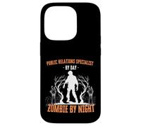 Spécialiste des Relations publiques par Day Zombie by Night Halloween Coque pour iPhone 14 Pro