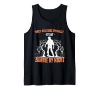 Spécialiste des Relations publiques par Day Zombie by Night Halloween Débardeur