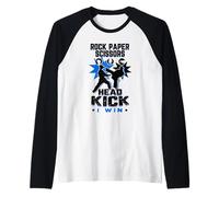 Spécialiste du Taekwondo Humour Head Kick Manche Raglan