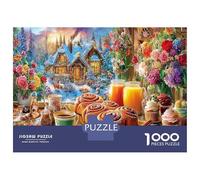 Spécialité Festive de thé et de collations Puzzle Éducatif Puzzle Défi, 1000 Pièces Puzzle pour Adultes, Idéal en Cadeau Et Décoration De Maison 70x50cm/1000pcs