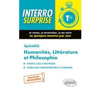Spécialité Humanités, Littérature et Philosophie - HLP - Terminale - Nouveaux programmes - Bénédicte Freysselinard - Ellipses - broché - Scolaire / Universitaire