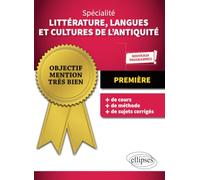 Spécialité Littérature, Langues et Cultures de l'Antiquité - Première - Nouveaux programmes