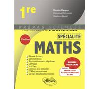 Spécialité Mathématiques - 1re - Nicolas Nguyen - Ellipses - broché - Scolaire / Universitaire