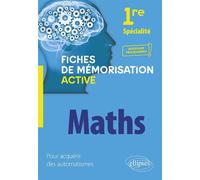 Spécialité Mathématiques - 1re - Nouveaux programmes - David Nadjar - Ellipses - broché - Scolaire / Universitaire