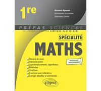Spécialité Mathématiques - Première - nouveaux programmes