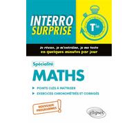 Spécialité Mathématiques - Terminale - Nouveaux programmes - Irène Bros - Ellipses - broché - Scolaire / Universitaire