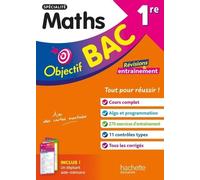 Nadine Billa, Eric Barbazo – Objectif BAC 1re spécialité Maths BAC 2025 – Hachette Pratique