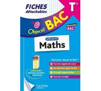 Objectif BAC Fiches - Spécialité Maths Tle - Dominique Dejean - Hachette Education - broché - Scolaire / Universitaire