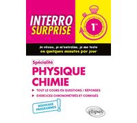 Spécialité Physique-chimie - Première - Nouveaux programmes