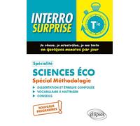 Spécialité sciences éco Tle: Spécial méthodologie