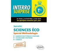 Spécialité Sciences économiques et sociales. Spécial Méthodologie. Terminale - Nouveaux programmes - Isabelle Habchy - Ellipses - broché - Scolaire / Universitaire
