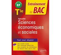 Spécialité Sciences économiques et sociales - Tle - Arnaud Peugnet - Ellipses - broché - Scolaire / Universitaire
