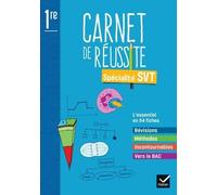 Spécialité Svt 1re Mon Carnet De Réussite - Carnet De L'élève