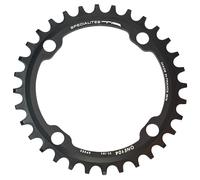 Spécialités TA 104 Pièces d'un VTT Étroit/Large Plateau Mixte 38 T Noir