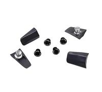 Spécialités TA Shimano Dura-ace 9000 intégré Boulons et couvercles de Plateau Unisexe, Gunmetal Grey, Lot de 4