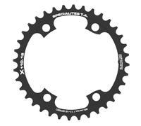 Spécialités TA X110 4 Bras 12 Vitesses Plateau de pédalier Unisexe, Noir, Inner 34t