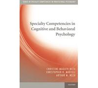 Specialty Competencies In Cognitive And Behavioral Psychology