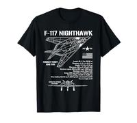 Spécifications de l'avion militaire F-117 Stealth Nighthawk (F-117) T-Shirt
