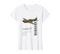 Spécifications du Chasseur P-40 Warhawk (Militaire) T-Shirt Graphique avec Valeur