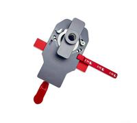 Spécifications réglables dans un design compact : l'outil de localisation de trou de charnière de 35 mm (rouge avec gris)