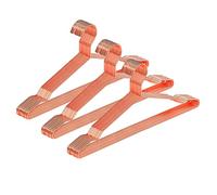 SPECILITE Lot de 30 Cintres Or Rose en Métal Robuste avec Encoches pour Manteaux, Chemises, Costumes, Pantalons