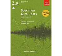 Specimen Aural Tests ABRSM Gradi 4&5 - BOOK