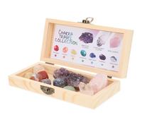 Spécimen de Minéral Cristallin en Cristal Brut avec Boîte | Formations Naturelles aux Formes Uniques, Ambiance Équilibrée, pour Bureau et Yoga, Attrait Collectionneur
