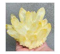 Spécimen de pierre de quartz jaune naturel 250-900g for la décoration de la maison Fengshui Freeform (taille : 350-400g) ZOUCUNXIYIN (Size : 750-800g)