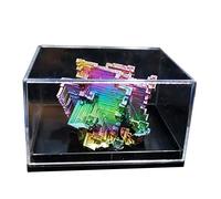 Spécimens de Cristal de Bismuth, Avec Emballage en Treillis Bijoux en Cristal Naturel Objets de Collection Minérale Oeuvres d'art Exquises