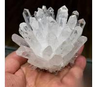 Spécimens de Roches précieuses en amas de Cristaux de Quartz Clair Naturel de 500 à 600 g