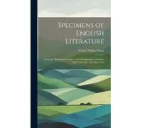 Specimens Of English Literature