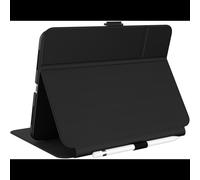 Speck Balance Folio Noir pour iPad 10.9" (2022) 10th gen. - Étui Folio Simili-Cuir, Protection Anti-bactérienne, Résistance aux Chocs jusqu'à 1.22m