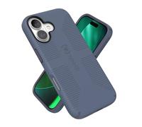 Speck CANDYSHELL Grip + MS - Coque pour iPhone 17 - Bleu mystère/Denim délavé | Poignée de Protection Fine | Protection Contre Les Chutes | Compatible avec MagSafe