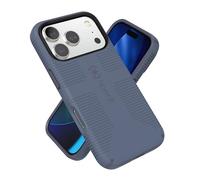 Speck CANDYSHELL Grip + MS - Coque pour iPhone 17 Pro - Bleu mystère/Denim délavé | Poignée de Protection Fine | Protection Contre Les Chutes | Compatible avec MagSafe
