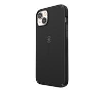 Speck CandyShell Pro + MagSafe - Coque pour iPhone 14 Plus avec revêtement MICROBAN (Noir / Gris ardoise)