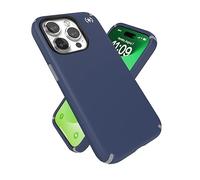 Speck Coque pour iPhone 15 Pro, conçue pour MagSafe, protection contre les chutes, résistante aux rayures, douce au toucher, coque de téléphone de 6,1 pouces, Presidio2 Pro Bleu côtier/gris