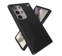 Speck Coque pour Samsung Galaxy S24 Ultra - Protection Contre Les Chutes, poignée - Résistante aux Rayures - Coque de téléphone Douce au Toucher - Coque de téléphone Presidio2 Grip Noir/Gris