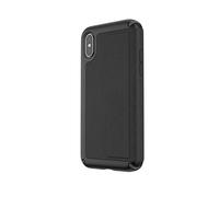Speck Coque Protectrice Portefeuille à Rabat pour iPhone XS Housse Etui Anti Choc Durable Résistant pour Téléphone Portable Smartphone Apple - Presidio Folio - Noir