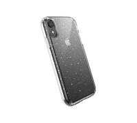 Speck Coque Protectrice Transparente Pailletée pour iPhone XR Housse Etui Anti Choc Durable Résistant pour Téléphone Portable Smartphone Apple - Presidio Clear + Glitter - Doré