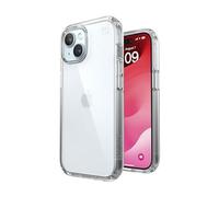 Speck Coque transparente pour iPhone 15, iPhone 16e, coque de téléphone fine pour iPhone 15-6,1", compatible avec iPhone 14 et 13, transparent Presidio